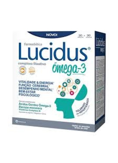Lucidus Omega 3 - 30 ampolas+ 30 Cápsulas - Farmodietica ( LEVE 3 PAGUE 2 PROMOÇÃO DE 1 A 30 DE JUNHO 2026)